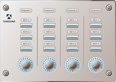 Kontrolpanel med knapper og knapper